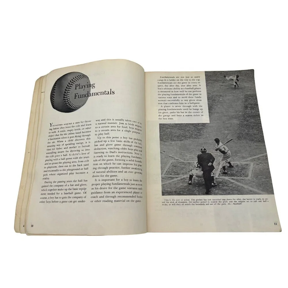1961 Learning How Baseball Dick Siebert Vintage Instructional Book 500+ Photos - Picture 6 of 9